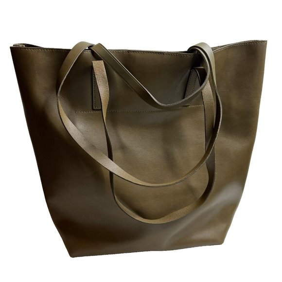 Madewell $188 The Essential Tote in Leather Burnt Olive NN121 D3 - Picture 6 of 13